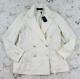 Nwt New $498 Polo Ralph Lauren Women's Ivory Double Breasted Linen Jacket Size 8