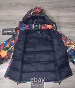 NWT POLO RALPH LAUREN Mens Aztec Patchwork Ripstop Hooded Down Puffer Jacket