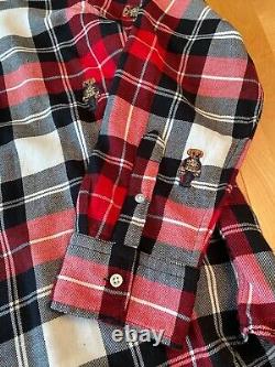 NWT POLO Ralph Lauren CLASSIC FIT TEDDY BEAR LS PLAID FLANNEL SHIRT MENS XXL