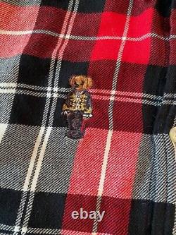 NWT POLO Ralph Lauren CLASSIC FIT TEDDY BEAR LS PLAID FLANNEL SHIRT MENS XXL