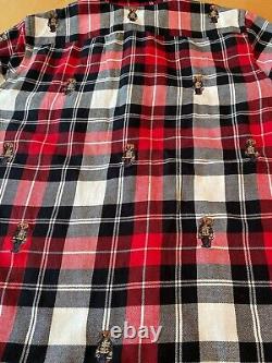 NWT POLO Ralph Lauren CLASSIC FIT TEDDY BEAR LS PLAID FLANNEL SHIRT MENS XXL