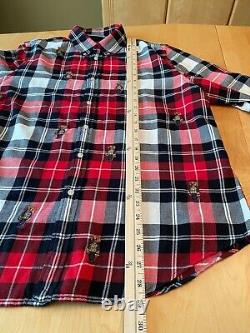 NWT POLO Ralph Lauren CLASSIC FIT TEDDY BEAR LS PLAID FLANNEL SHIRT MENS XXL