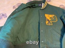 NWT POLO Ralph Lauren Men's Tigers Green Varsity Jacket M Retail $698