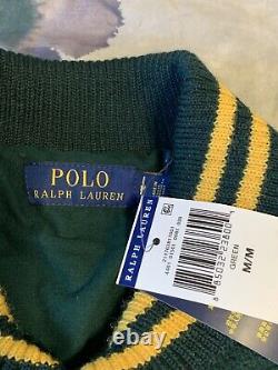 NWT POLO Ralph Lauren Men's Tigers Green Varsity Jacket M Retail $698