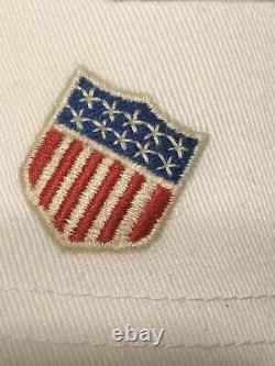 NWT Polo Ralph Lauren 1992 P-Wing Stadium White Cap Hat Chariots USA Patch