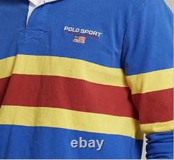 NWT Polo Ralph Lauren 90s Retro Classic Fit Polo Sport Rugby Shirt Size Large
