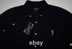 NWT Polo Ralph Lauren BLACK FLANNEL Shirt Men's S Sun Valley COWBOY BEAR in HAT