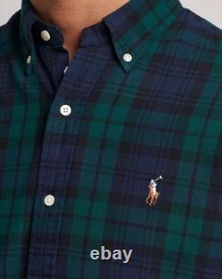 NWT Polo Ralph Lauren Blackwatch Plaid Long Sleeve Oxford Button Down Shirt