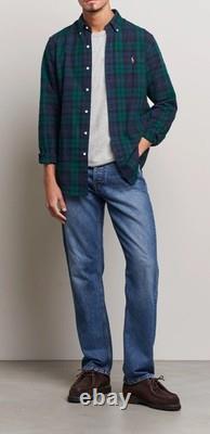 NWT Polo Ralph Lauren Blackwatch Plaid Long Sleeve Oxford Button Down Shirt