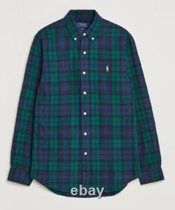 NWT Polo Ralph Lauren Blackwatch Plaid Long Sleeve Oxford Button Down Shirt