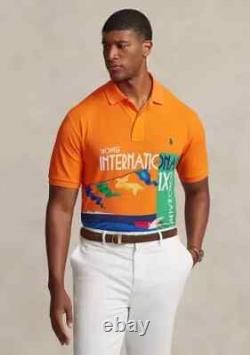 NWT Polo Ralph Lauren Classic Fit Mesh Speedboat Polo Shirt Orange Size 2LT