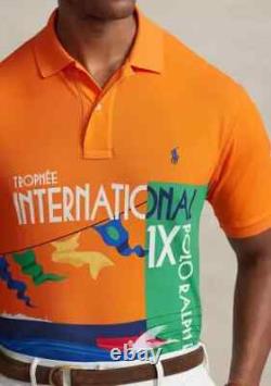NWT Polo Ralph Lauren Classic Fit Mesh Speedboat Polo Shirt Orange Size 2LT
