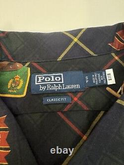 NWT Polo Ralph Lauren Equestrian All Over Plaid Twill Shirt Mens SMALL $228