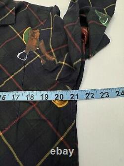 NWT Polo Ralph Lauren Equestrian All Over Plaid Twill Shirt Mens SMALL $228