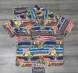 NWT Polo Ralph Lauren GRAND TOUR Hawaiian Linen Blend Button Front Shirt XXL 2XL