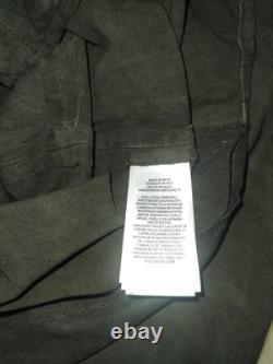 NWT Polo Ralph Lauren Goat Suede Trucker Utility Shirt Jacket Medium Olive $998