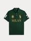 Nwt Polo Ralph Lauren Green Milan Big Pony Classic Fit Mesh Knit Collared Shirt