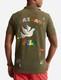 Nwt Polo Ralph Lauren Green Peace Love Polo Mesh Short Sleeve Polo Shirt