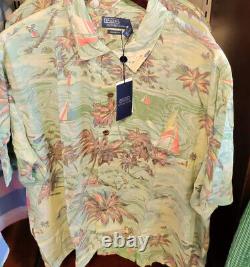 NWT Polo Ralph Lauren HAWAIIAN BEACH BAZAAR Classic Fit Short Sleeve Camp Shirt