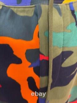 NWT Polo Ralph Lauren MULTICOLOR CAMO Big Pony Double Knit Sweat Shorts size 2XL