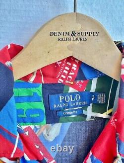 NWT Polo Ralph Lauren Men? S Chariot Of Fire Olympic Stadium Graphic Button Down