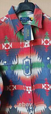 NWT Polo Ralph Lauren Men's Aztec Southwestern Print Shirt/Jacket Size XL