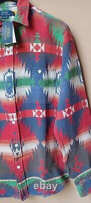 NWT Polo Ralph Lauren Men's Aztec Southwestern Print Shirt/Jacket Size XL