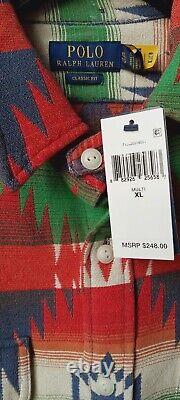 NWT Polo Ralph Lauren Men's Aztec Southwestern Print Shirt/Jacket Size XL