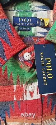 NWT Polo Ralph Lauren Men's Aztec Southwestern Print Shirt/Jacket Size XL