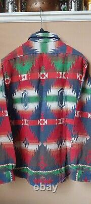 NWT Polo Ralph Lauren Men's Aztec Southwestern Print Shirt/Jacket Size XL