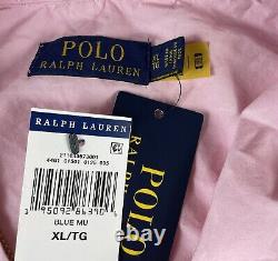 NWT Polo Ralph Lauren Men's Jacket Hoodie Cotton 1/4 Zip Logo Size XL