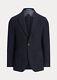 Nwt Polo Ralph Lauren Men's Navy Blue Wool Herringbone Blazer Jacket Sport Coat