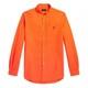 Nwt Polo Ralph Lauren Orange Long Sleeve Slim Fit Garment Dyed Oxford Shirt