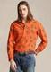 Nwt Polo Ralph Lauren Orange All Over Polo Player Match Classic Fit Oxford Shirt
