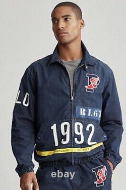 NWT Polo Ralph Lauren P Wing Indigo Stadium Demin Jacket 1992 Mens Size Large L