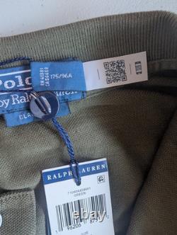 NWT Polo Ralph Lauren PEACE LOVE Mesh Short Sleeve Polo Shirt Sz M Olive #2G457