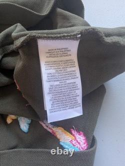 NWT Polo Ralph Lauren PEACE LOVE Mesh Short Sleeve Polo Shirt Sz M Olive #2G457