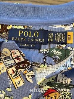 NWT Polo Ralph Lauren Paris Blue Polo Bear, XXL, Classic Fit