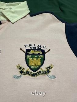 NWT Polo Ralph Lauren Pink/Blue Rugby Shirt Men's Large RARE/UNIQUE