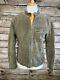 Nwt Polo Ralph Lauren Roughout Suede Leather Moto Jacket L Gray
