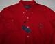 Nwt Polo Ralph Lauren Solid Red Soft Cotton Flannel Shirt Men Xxl 2xl Gift Bear