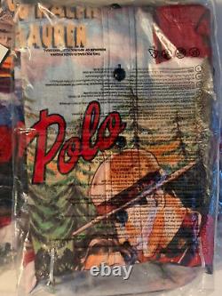 NWT Polo Ralph Lauren Sportsman Print Work shirt Expedition STADIUM 1992