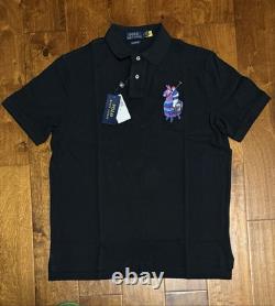 NWT Polo Ralph Lauren Unisex X Fortnite Llama Black Polo Shirt Sz M