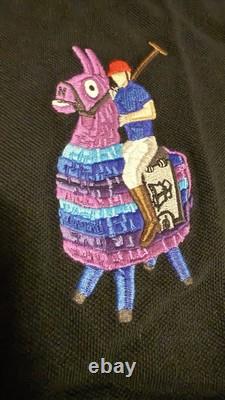 NWT Polo Ralph Lauren Unisex X Fortnite Llama Black Polo Shirt Sz M
