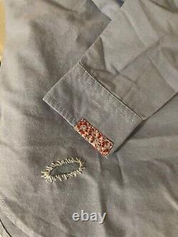 NWT Polo Ralph Lauren Women's Distressed Patchwork Denim Button Shirt sz 12 $168