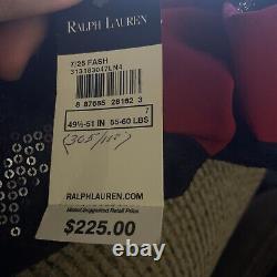NWT Ralph Lauren $225 Women's Striped Sequin Tank Top Blouse SZ 7 BRAND NEW