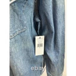 NWT Ralph Lauren Denim Western Shirt Womens XL Long Sleeve Snap Buttons Europe