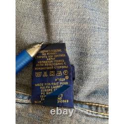 NWT Ralph Lauren Denim Western Shirt Womens XL Long Sleeve Snap Buttons Europe