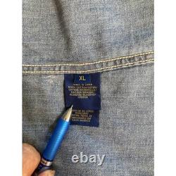 NWT Ralph Lauren Denim Western Shirt Womens XL Long Sleeve Snap Buttons Europe