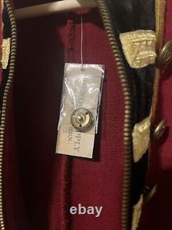 NWT Ralph Lauren French Terry Officer's Jacket Gold Black Red XL Nutcracker